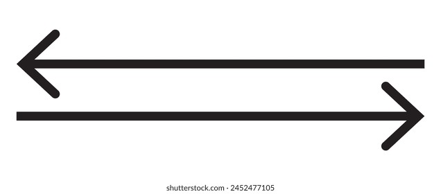 Black arrow pointing right. Arrow shape element