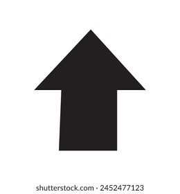 Black arrow pointing right. Arrow shape element