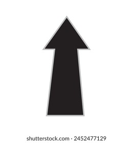 Black arrow pointing right. Arrow shape element