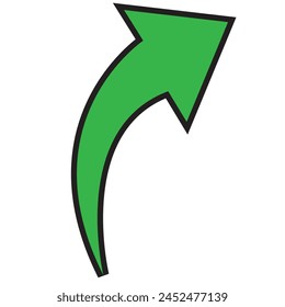 Black arrow pointing right. Arrow shape element