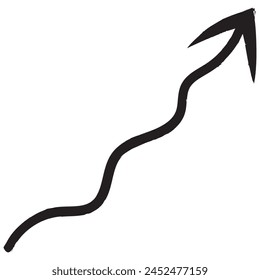 Black arrow pointing right. Arrow shape element