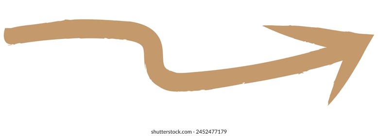 Black arrow pointing right. Arrow shape element