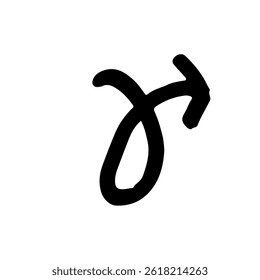 Black arrow scribble. Arrow drawn with black marker on white background,Hand drawn vector arrows doodle on white background. Bold brush drawn arrows.	