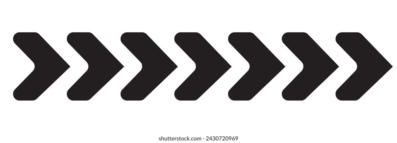 
Black arrow series stroke width thick lines