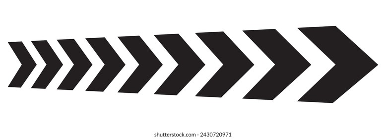
Black arrow series stroke width thick lines