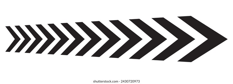 
Black arrow series stroke width thick lines