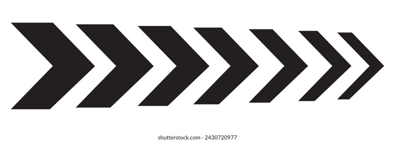 
Black arrow series stroke width thick lines