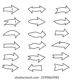 Black arrow set icons. Arrow icon. Arrow collection. Arrow. Direction set. Cursor. Modern simple arrows