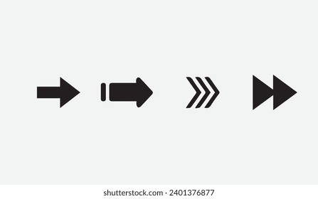 Black Arrow shape icon design