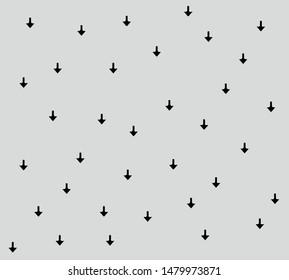 black arrow signs on gray background