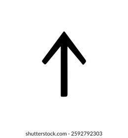 Black Arrow silhouette vector illustration on white background
