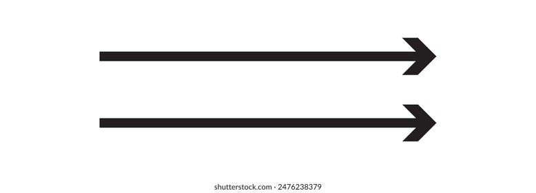 Black Arrow Stock Photos, Images  Pictures.Arrow icon. Arrow symbol. Vector illustration with floating point. Black silhouette of an arrow on a white background.