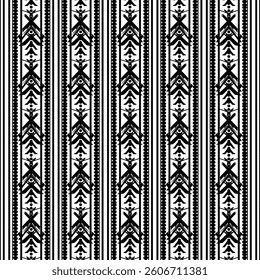 black arrow style traditional pattern for wallpaper 
