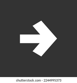 Black arrow vector icon, Arrows on white background. Arrow vector collection. Vector illustration

