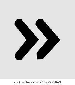 Black arrow vector icon Illustration