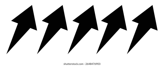Black arrow vector icon pack.Arrow icon. Arrow collection. Simple arrow big set. Vector illustration.