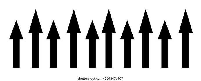 Black arrow vector icon pack.Arrow icon. Arrow collection. Simple arrow big set. Vector illustration.