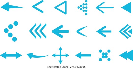 Seta preta sinal de ícone de vetor, símbolo de sinal de rolagem, Coleção diferentes setas web, design, gráfico,
