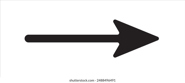 Vector de flecha negra. Flecha, signo