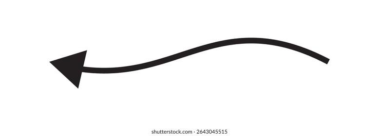 Black arrow vector. Arrow sign.