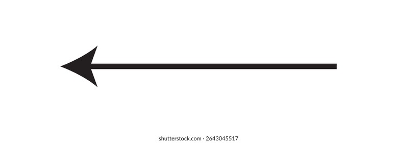 Black arrow vector. Arrow sign.