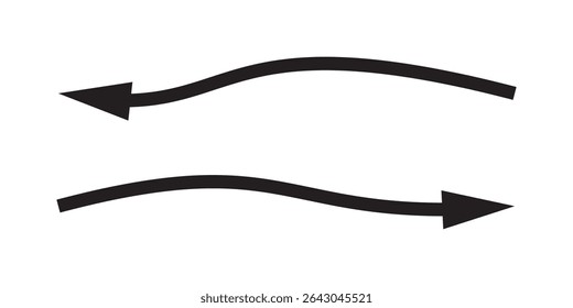 Black arrow vector. Arrow sign.