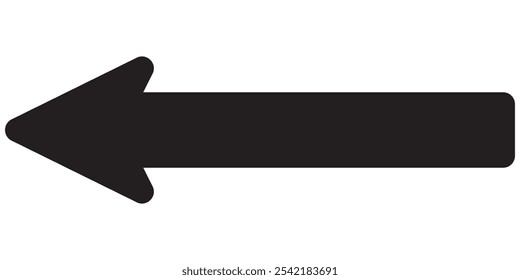 black arrow vector sign flat illustration collection