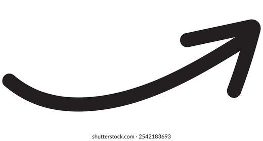 colección de ilustración plana de signo de Vector de flecha negra