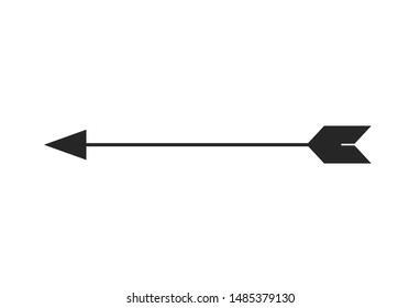 black arrow white background isolated