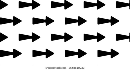 Black arrows arranged in a repeating pattern on a white background