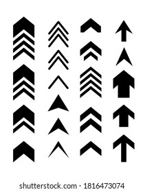Black arrows collection. Editable vector illustration.