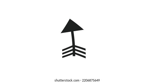 Black arrows of different shapes and directions