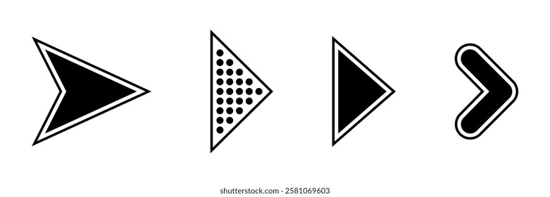 Black Arrows. Graphic Arrow. Arrow. Arrow vector icon. Arrows set