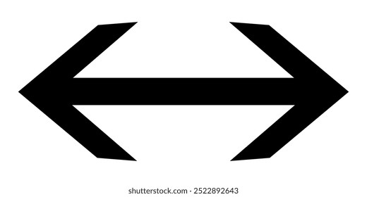 Black arrows icon. arrow direction symbols in flat style.