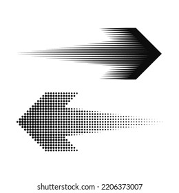 Black arrows icon set. Abstract vector design