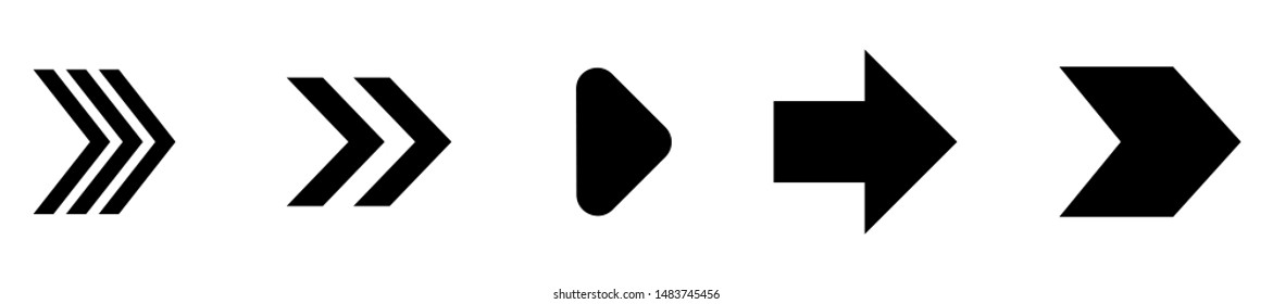 Schwarze Pfeile Symbol einzeln auf weißem Hintergrund