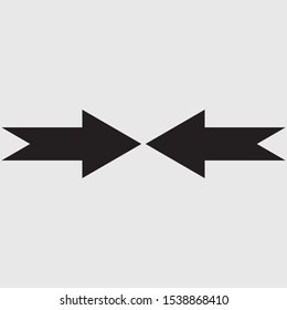 black arrows icon vector. EPS- 10