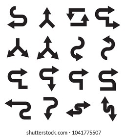 black arrows icons