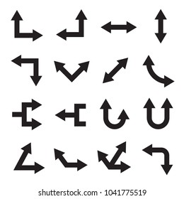 black arrows icons