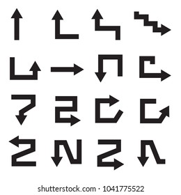 black arrows icons