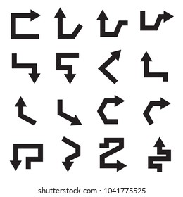 black arrows icons