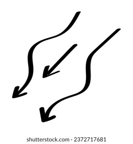 Black arrows on white background