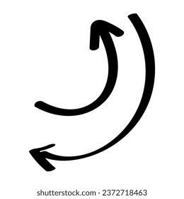 Black arrows on white background