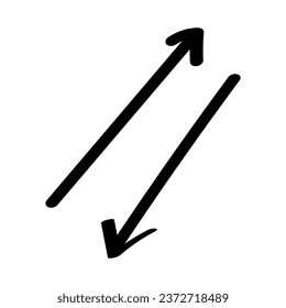 Black arrows on white background