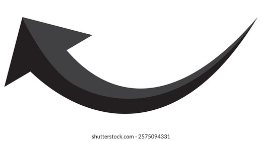 Black arrows set. Curved arrows. Arrow sign. Curved arrow pointing right. Black and red arrow. 1176