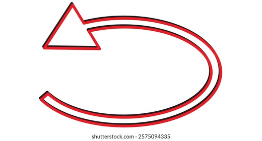 Black arrows set. Curved arrows. Arrow sign. Curved arrow pointing right. Black and red arrow. 1176