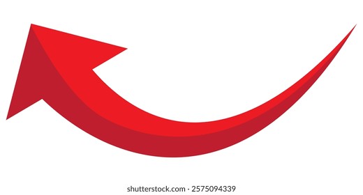 Black arrows set. Curved arrows. Arrow sign. Curved arrow pointing right. Black and red arrow. 1176