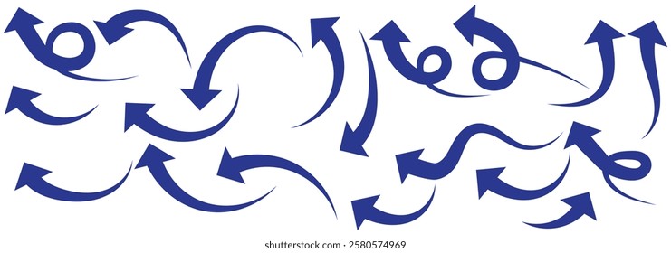 Black arrows set. Curved arrows. Arrow sign. Curved arrow pointing right. Black and red arrow.