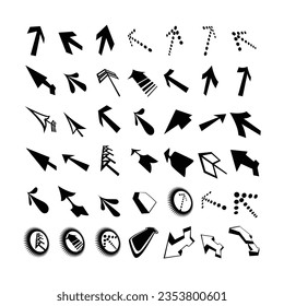 Black Arrows Vector Design Elements Collection