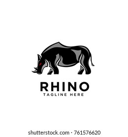 Black Art walk Rhino Logo